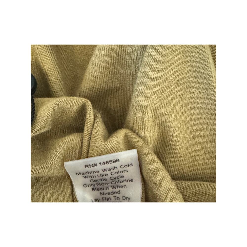 UNIVERSAL STANDARD Anthro Ochre Ruched Long Sleeve Jersey Top Shirt Size 3XS 2/4 - Picture 7 of 8